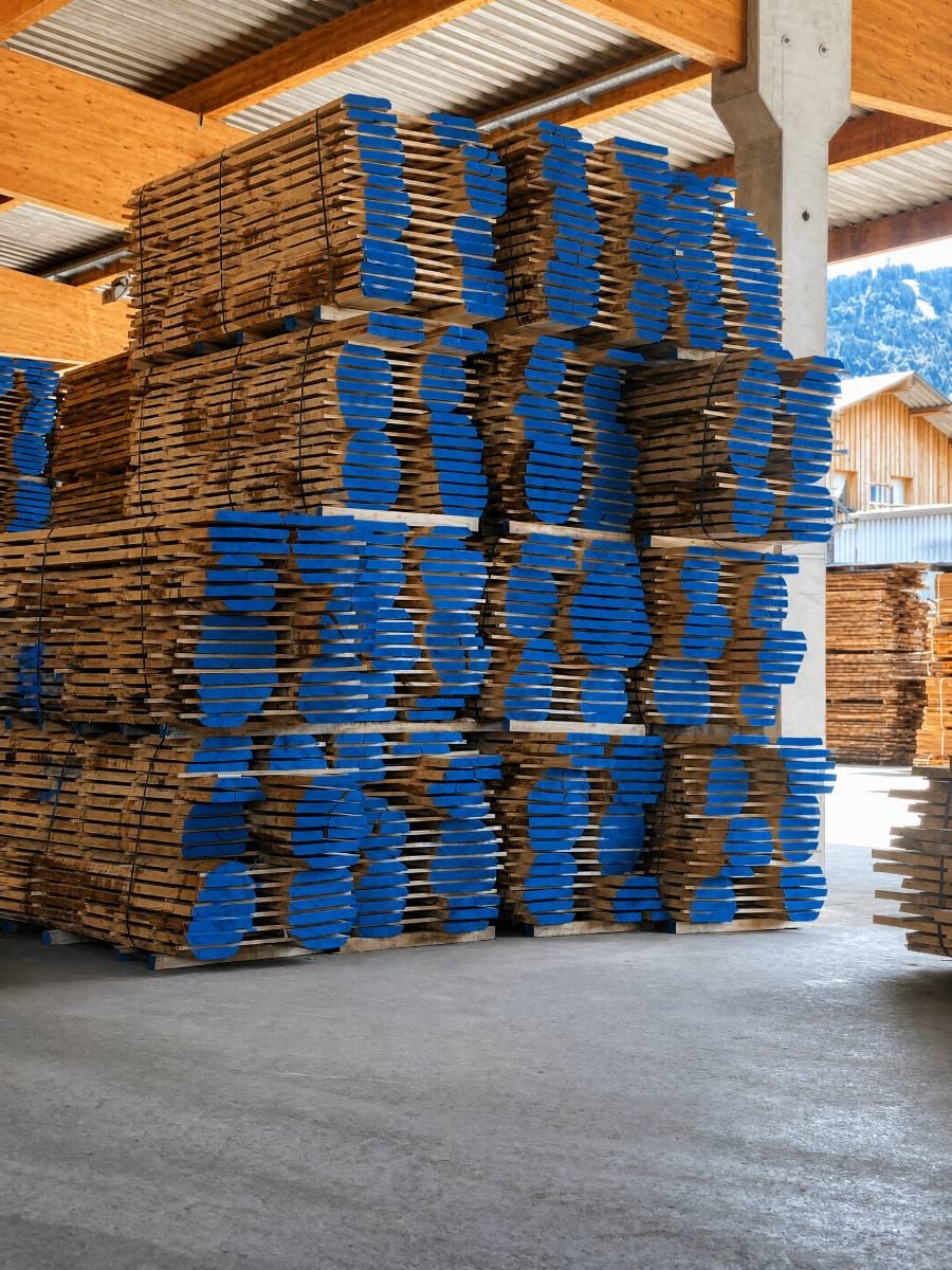 Legname in magazzino